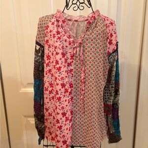 Floral Patchwork Women's Top